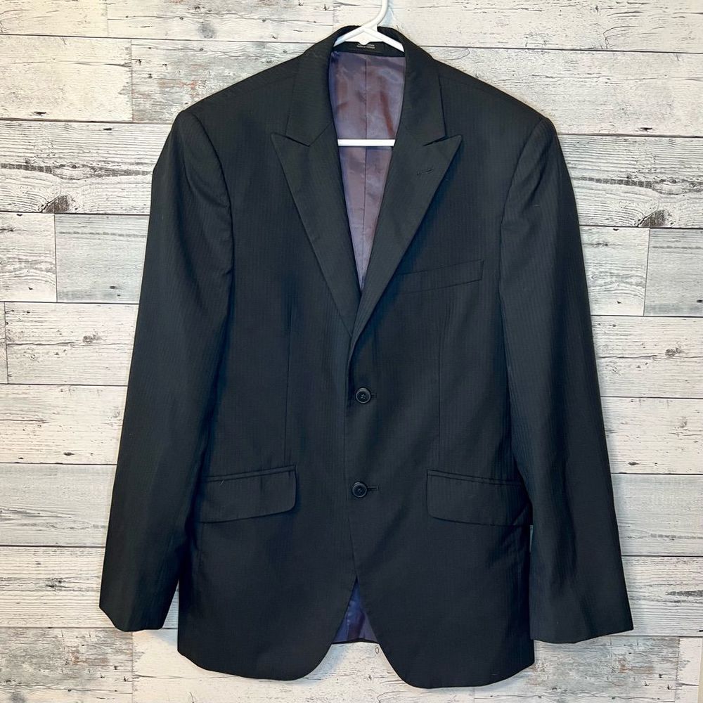 J.Ferrer black pinstripe blazer